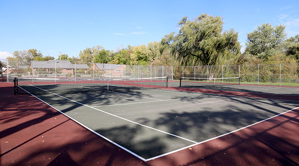 Tennis courts at Eagle Park