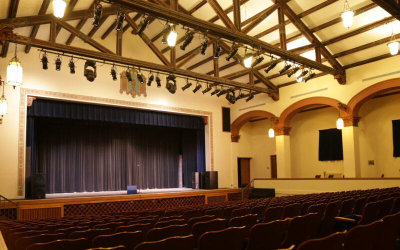 Interior of Cutting Hall theatre